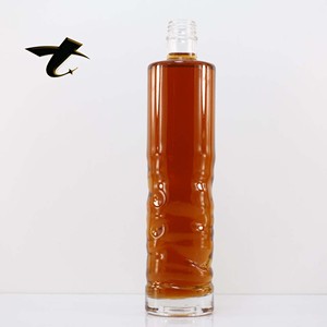 Bouteille de liqueur en verre blanc de 500 ml, pour whisky, <span class=keywords><strong>vodka</strong></span>, forme personnalisée, bouchon à vis, anti-fuite, résistante à la chaleur, en verre borosilicate - Product Image 2