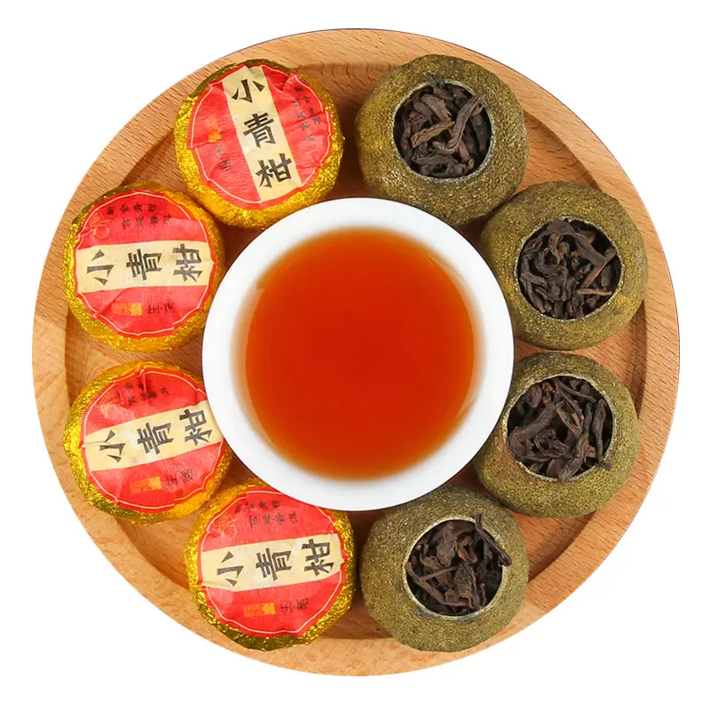 tangerine peel black tea detoxification camellia organic mandarin oranges detox tea