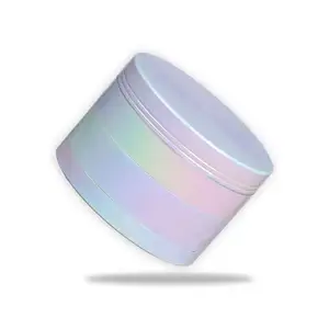 Smoke Shop Wholesale White Rainbow Grinder Custom 2.5 Inch Spice Grinder Herb Grinder