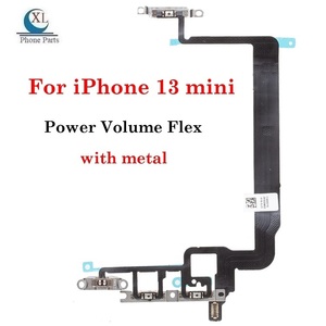 New Điện Flex Với Kim Loại Chủ Sửa Chữa Phụ Tùng Cho <span class=keywords><strong>Iphone</strong></span> 12 13 Mini 11 12 13 14 Pro Max 8 7 Câm Chuyển Đổi Điện Khối Lượng Nút Flex - Product Image 5