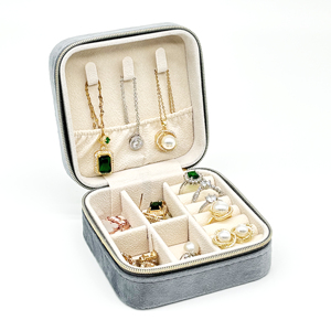 Borse Portatili Personalizzabili Rotonde/Quadrate con Cerniera, Scatole Multifunzionali per Orecchini e Ciondoli, Confezioni per Gioielli Personalizzate - Product Image 6