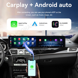 MOOKAKA pemutar Multimedia mobil Dual 12.3 inci Android 14, pemutar DVD mobil Mercedes Benz E 2013-2015 nirkabel GPS mobil - Product Image 3