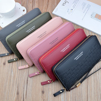 Dompet Wanita Desainer Mewah Multifungsi Tempat Kartu dan Koin 2023 Baru Model Panjang Multi-Kartu Dompet Wanita Bahan PU