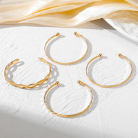 Stock Offre Spéciale Style Classique Bracelet Plaqué Or Bracelet Ajustable Design Simple Bracelet Bijoux