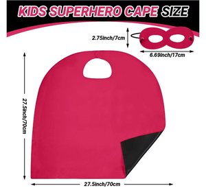 Vendita calda di Halloween bambini mantello e maschera Multi-colore di raso mantello maschera pronta per la spedizione per ragazzi ragazze Cosplay Party - Product Image 2
