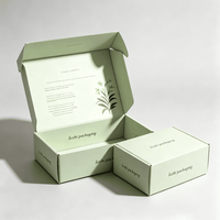 Boîte en carton ondulé personnalisée avec logo en couleur pour vêtements, chapeaux, chaussettes, boîtes d'expédition, emballage postal