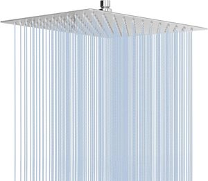 12 Inch Rain <strong>Shower</strong> <strong>Head</strong> High Flow Stainless Steel <strong>Square</strong> Rainfall <strong>Shower</strong> - Product Image 1