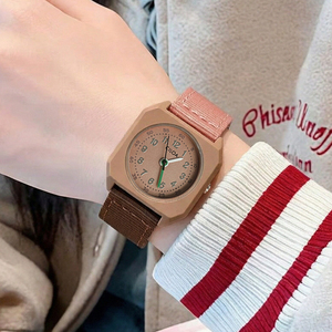 Reloj Infantil Personalizable CILOA, de Cuarzo, con Puntero, Moderno, Casual, Cuadrado, Marrón, Resistente al Agua, Estilo Estudiantil, de Aleación - Product Image 2