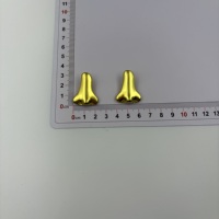 Bouton en métal doré brillant de qualité supérieure, en alliage, avec tige, motif cœur argenté, mini bouton à coudre pour chemise et vêtements féminins