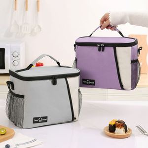 Sac à lunch isotherme de haute qualité avec poche latérale, sac à lunch thermique, boîte à lunch bento avec sac isotherme - Product Image 6