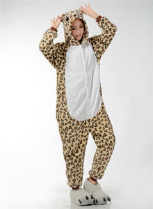 Pijamas de Franela de Dibujos Animados de Halloween al por Mayor, Disfraces de <span class=keywords><strong>Kigurumi</strong></span>, Pijamas de Animales, <span class=keywords><strong>Conejo</strong></span>, Leopardo, Pijamas para Parejas - Product Image 3