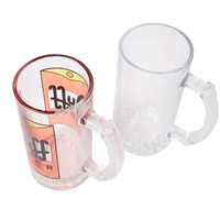 Verre à Sublimation personnalisé 16oz, verre, Transparent, pour impression à la chaleur, vente en gros, ml