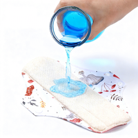 Serviettes hygiéniques lavables réutilisables - Serviettes menstruelles écologiques pour femmes Serviettes hygiéniques lavables réutilisables écologiques