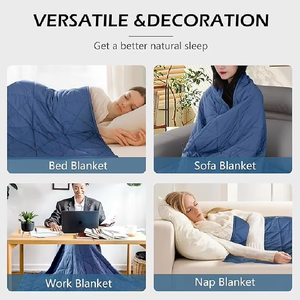 <span class=keywords><strong>Couverture</strong></span> <span class=keywords><strong>lestée</strong></span> SUNSORT en gros avec rembourrage en billes de verre de qualité supérieure, <span class=keywords><strong>couverture</strong></span> de gravité douce pour la peau pour adultes, <span class=keywords><strong>couverture</strong></span> <span class=keywords><strong>lestée</strong></span> en coton - Product Image 4