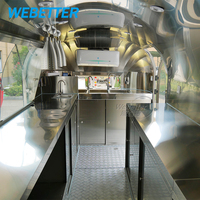 Webest – remorque de nourriture de kiosque de caravane de caravane de camion de restauration rapide de cuisine Mobile personnalisée