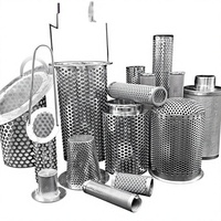 Filter Silinder Baja Tahan Karat Kustom, Pipa Silinder Berjaring, Elemen Filter Mekanis Tipe-Y, Saringan Jaring Dalam, Filterbucket