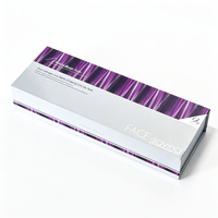 Boîtes rigides en papier imperméables de luxe personnalisées avec doublure en éponge pour huile pour les yeux de 10 ml, insert en mousse pour film, cosmétiques, soins de la peau, sérum, peptides
