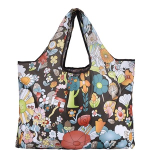 Bolsa de Compras Plegable Expandible con Estampados Reutilizables, Bolsa de Poliester 190T con Bolsillo Pequeño - Product Image 3