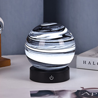 Lampe de salon décorative moderne à LED DC, corps en verre écologique, abat-jour en plastique, commande tactile, intensité variable, blanc cassé, blanc chaud
