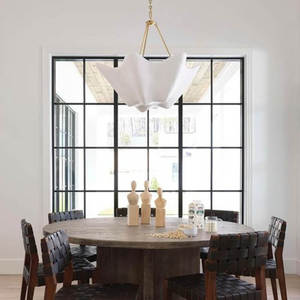 Lustre en plâtre blanc mat de style américain pour salon, restaurant, hôtel, art - Product Image 2