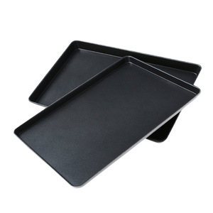 Teglia Rettangolare in Alluminio Pesante per <span class=keywords><strong>Pizza</strong></span>, Pane, Torte, Cottura e Arrosto in Forno Professionale per Catering - Product Image 1