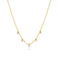 Gemnel diseño novedoso precio al por mayor cadena de cuentas con múltiples diamantes moneda encantos collar