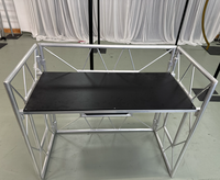 Table de DJ pliable en aluminium réglable, table de DJ sur mesure, structure en treillis, support de DJ pour événement