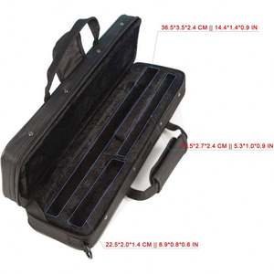 Étui de transport pour flûte, échantillon gratuit, imperméable, léger, pour flûte à 16 trous, pied en C, avec bandoulière réglable et extérieur - Product Image 5