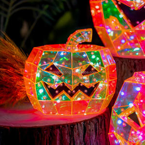 PRINTEMPS PLANTATION Rougeoyant En Gros Jack-O '- Lantern Halloween Arbre De Noël Ornements Suspendus Décorations De Noël - Product Image 5