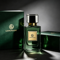 Flacon de parfum de luxe, flacon en verre carré blanc givré, bouchon en métal, pompe pulvérisatrice avec coffret cadeau