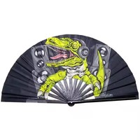 Éventails pliants en bambou de 13 pouces avec logo personnalisé, grands, traditionnels, à claquettes, pour la musique, la sublimation, les mariages et la danse