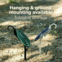 Opvouwbare camping muggenspiraalhouder, multifunctionele buiten muggenspiraalstandaard met haak voor ophanging & grondspies