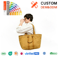 Sac fourre-tout pliable en toile pour le week-end, fermeture éclair durable, grande capacité, sac de voyage à bandoulière