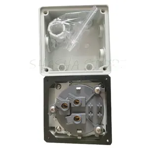 1PCS British standard three hole square pin socket 13A 56SO313 IP66 waterproof