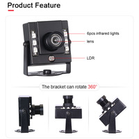Cámara USB M12 con Sensor CMOS de 1/2.7\", 1080P, 3306 OV2710, 2.9mm, 100 sin Distorsión, Visión Nocturna Infrarroja HD, Distancia Visual de 0.01-6m
