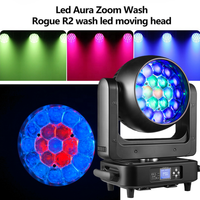 Projecteur LED à tête mobile 19x25W avec effet Aura Marco, zoom et wash, mélange de couleurs, lumière de scène DJ Disco LED RGBW 19x25W, contrôle par pixel
