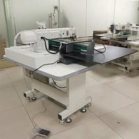 Máquina de Coser Industrial de Alta Resistencia Good Time GT-8050 DPX de 17 Agujas, de Alta Velocidad, con Puntada de Cadena, Programación Computarizada y Motor de Hierro