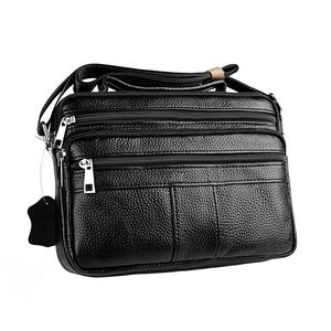 <span class=keywords><strong>M6</strong></span> Sac <span class=keywords><strong>de</strong></span> messager pour hommes à poignée supérieure Sac à main à bandoulière latéral en cuir véritable Sacs à bandoulière pour hommes - Product Image 5