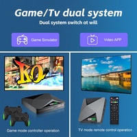 Console de Jeu TV G36 PRO, Boîtier Décodeur 4K Double Système 128 Go, Jeux Rétro avec 2 Manettes Sans Fil, Console de Jeu Domestique