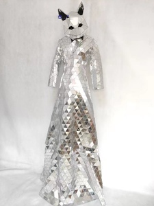 Disfraces de Zancos de Espejo Personalizados, Talla Única, Ropa de Actuación de <span class=keywords><strong>Flamenco</strong></span> con Cabezas de Animales del Zodiaco para Espectáculos Escénicos y Desfiles - Product Image 6