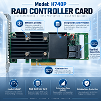 Carte contrôleur RAID Dell PERC H740P, 8 Go de cache non volatile, PCIe 3.1 X8 pour serveur PowerEdge