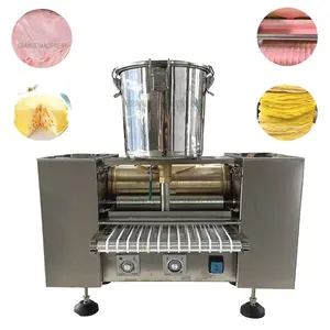 Gâteau de crêpe de Mille automatique réglable de petite épaisseur d'utilisation commerciale faisant la machine crêpe d'oeuf de peau de rouleau d'oeuf faisant la machine
