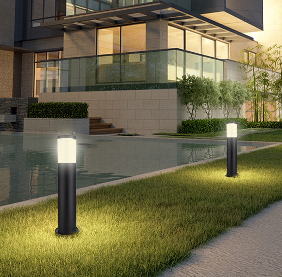 outside house concrete ceiling light