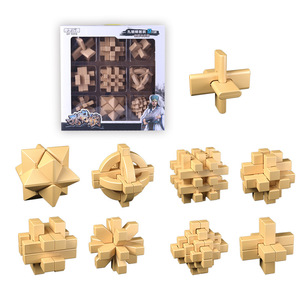 Kongming Lock 6-Piece Set Wooden Puzzle Educational Toy For Kids And Adults - Product Image 4