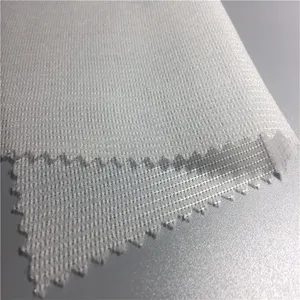 Çözgü tela için fabrika doğrudan satış % 100% Polyester dokuma örme yapışkan tela takım elbise