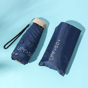 Ombrello Tascabile a 5 Sezioni con Telaio in Lega di Alluminio, Protezione UV, Design Minimalista, Apertura Manuale, Logo Personalizzabile per Campeggio e Viaggi - Product Image 3