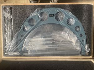 Set di 6 Micrometri Esterni in Metallo, Graduazione 0,01mm, Carburo 0-150mm, Calibro Metrico, Calibro a Corsoio, Strumenti di Misurazione - Product Image 6