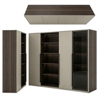 Armoire de rangement en bois au design moderne, réglable, multifonctionnelle pour la chambre à coucher, le salon et le bureau à domicile
