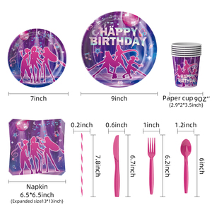 ชุดอุปกรณ์ตกแต่งปาร์ตี้เกิร์ลกรุ๊ปสำหรับงานวันเกิด ลดราคาสุดฮอต - Product Image 3