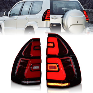 Feux arrière LED complets pour Prado 2003-2007, étanches à l'eau et à la poussière, fumé/rouge, Plug & Play, certifiés DOT, éclairage automobile - Product Image 3